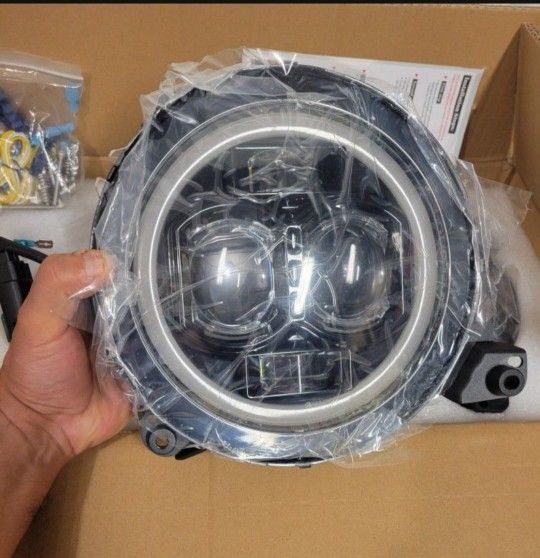 9" Round LED Headlights for Jeep Wrangler JL/Gladiator JT (2018- - photo 3