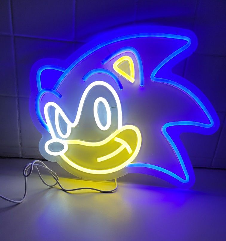Sonic The Hedgehog LED Neon Light - Gaming Decor