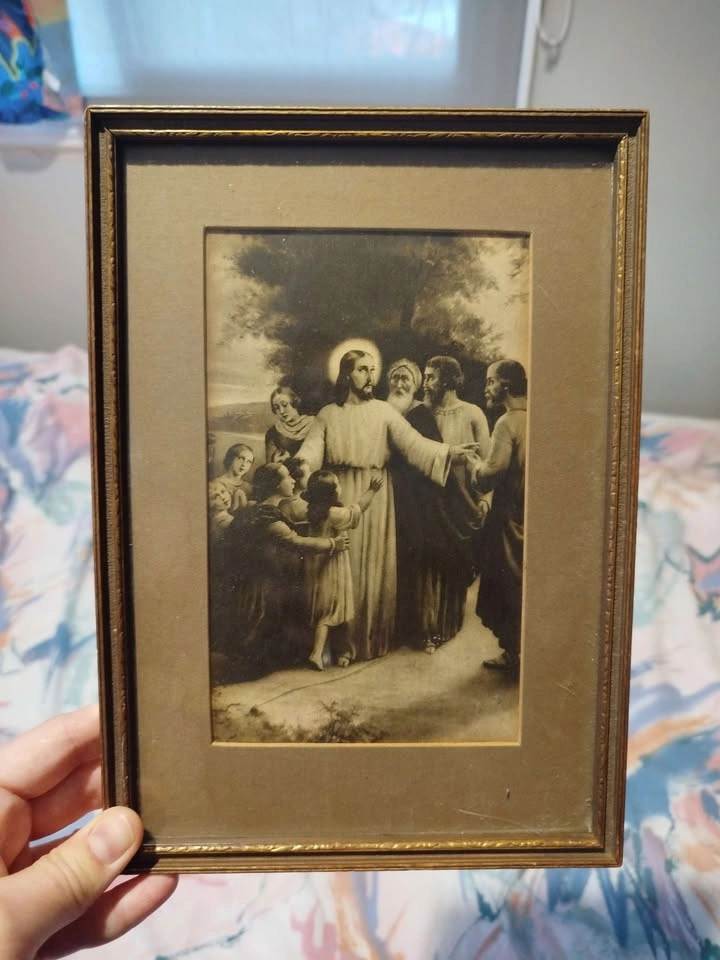 1940s Antique Giftwares Fort William Jesus Christianity Print - photo 2