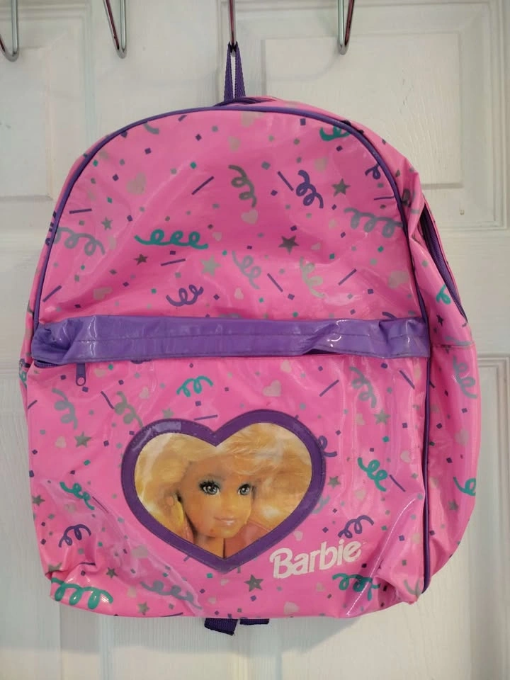 90s Barbie backpack - pink confetti