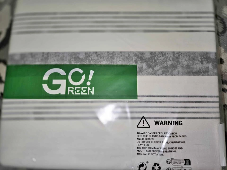 NEW Go! Green Duvet Cover Set, Grey, King