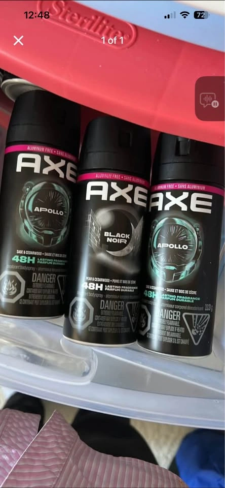 3 for $10 Axe Body Sprays