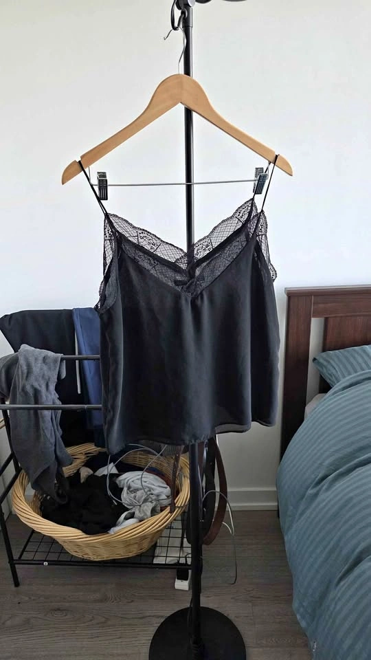 ZARA Black Lace Tank Top