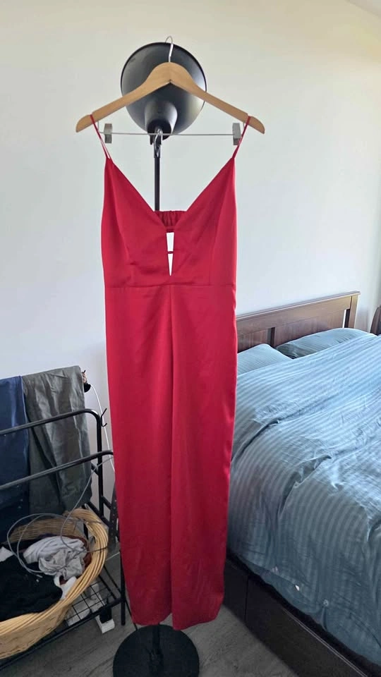 Dynamite Red Jumpsuit