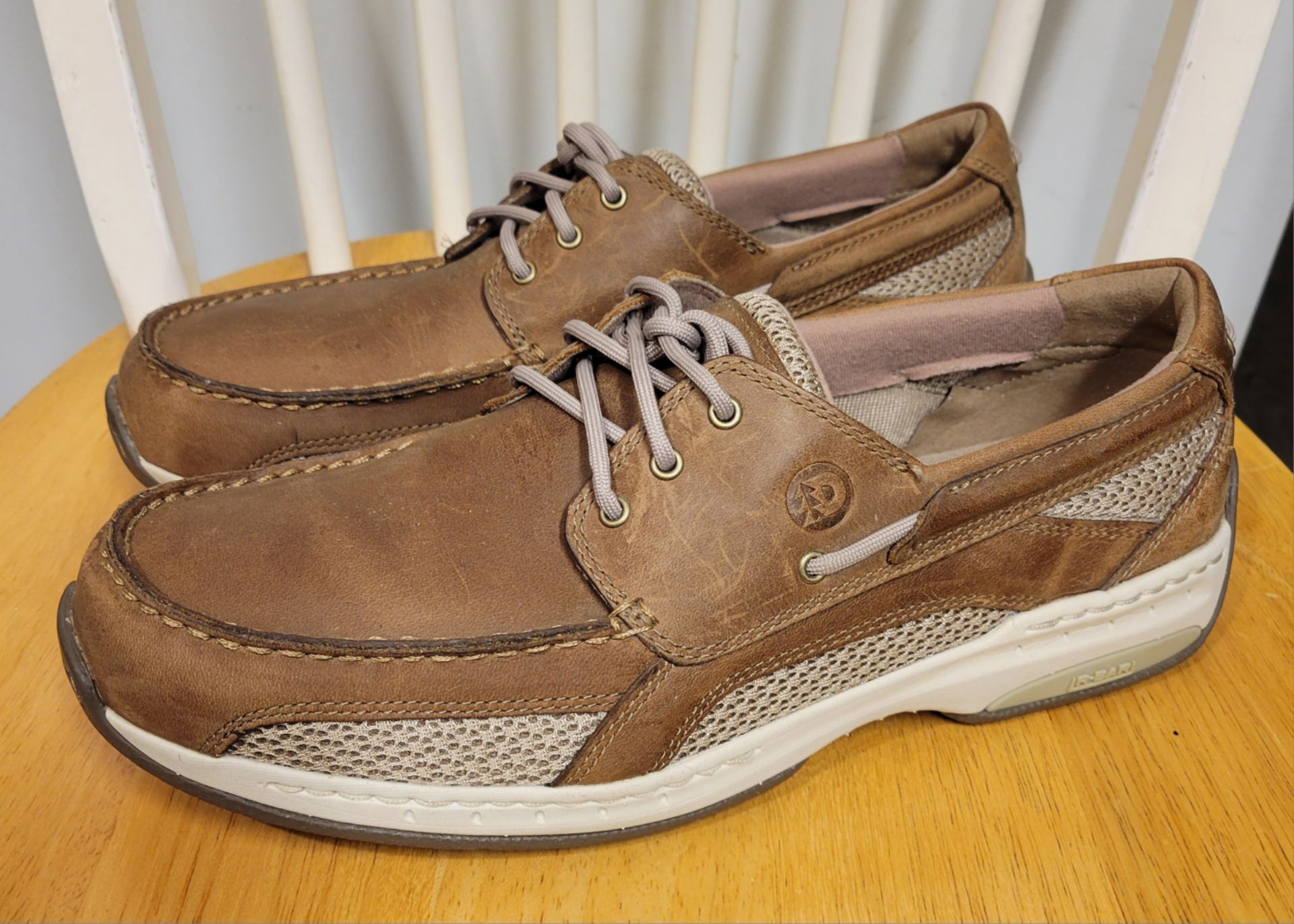 Dunham Captain Men's Leather Brown Boat Loafer Shoes Size 10 2E - photo 2