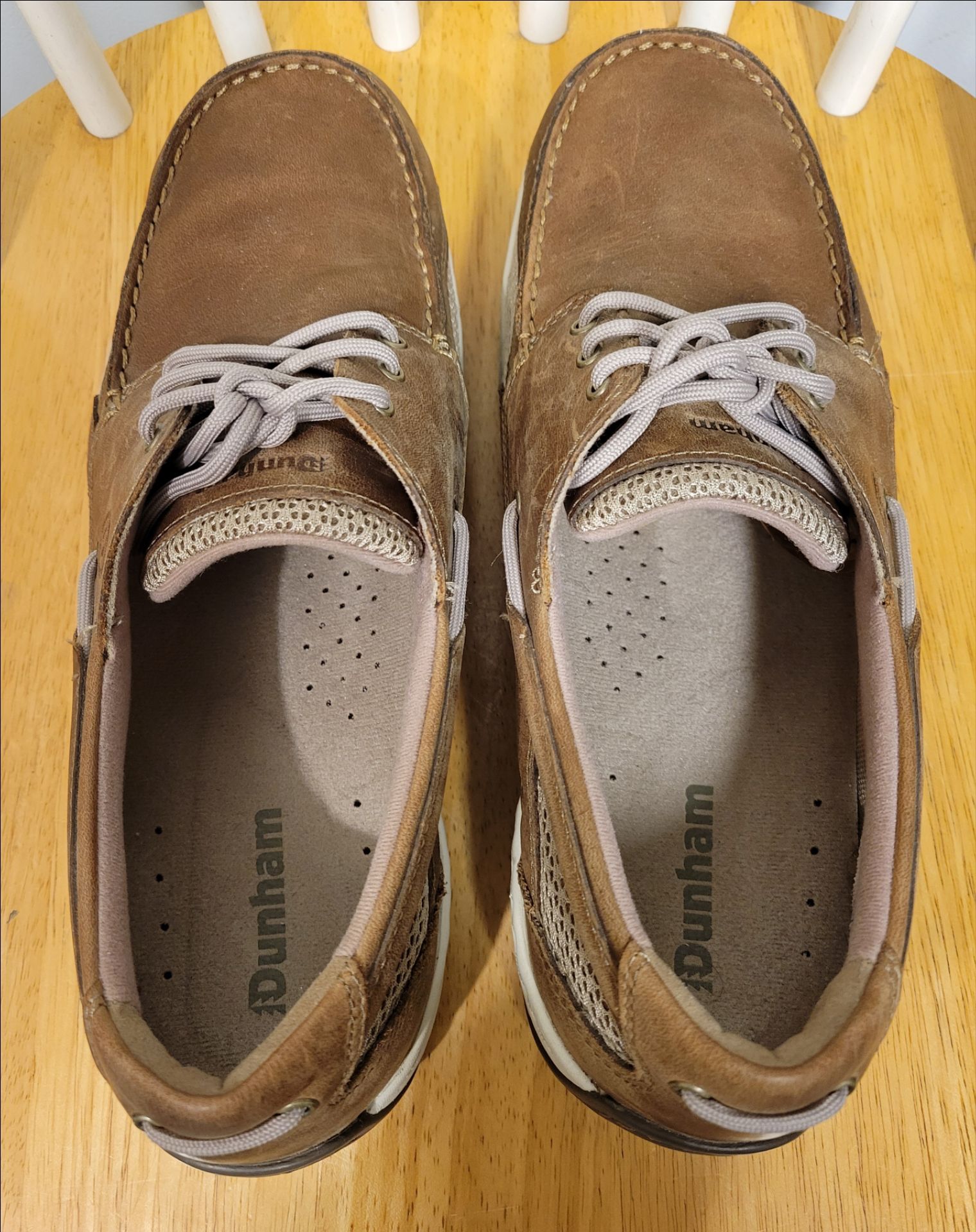 Dunham Captain Men's Leather Brown Boat Loafer Shoes Size 10 2E - photo 4