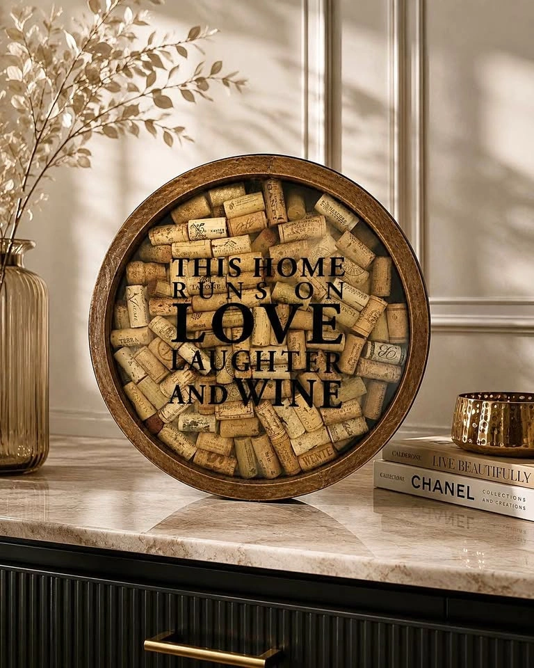 Rustic Wine Cork Wall Decor