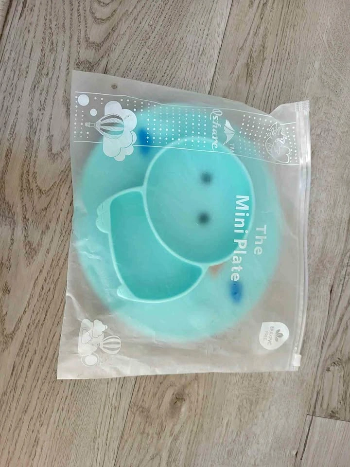 Oshare Elephant Silicone Baby Plate