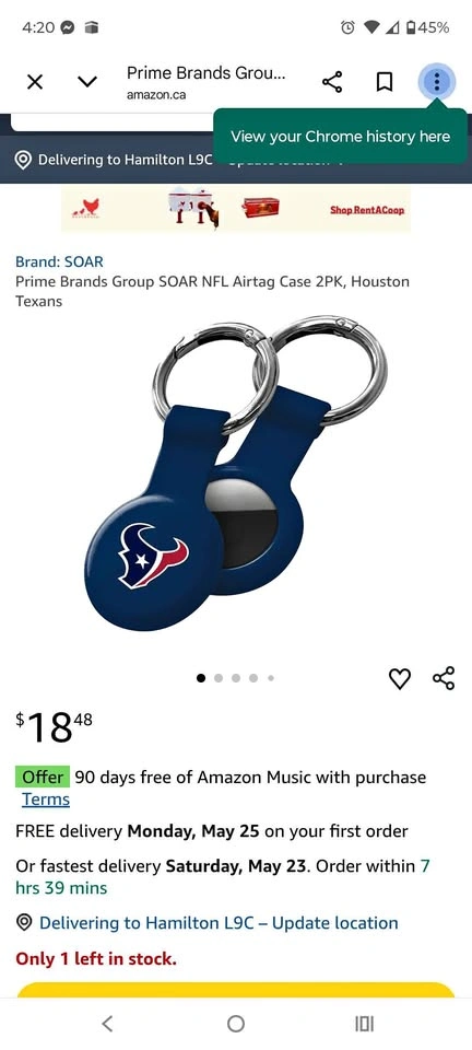 NFL AirTag Case 2 Pack