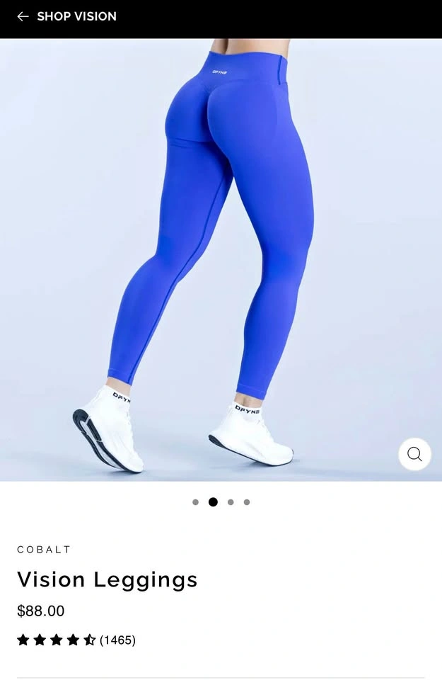 BRAND NEW DFYNE vision leggings - cobalt