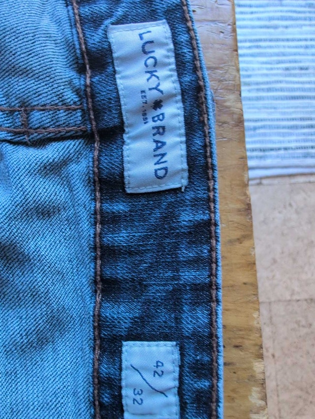 Lucky Brand Jeans 42x32 Mens Blue Jeans - photo 3