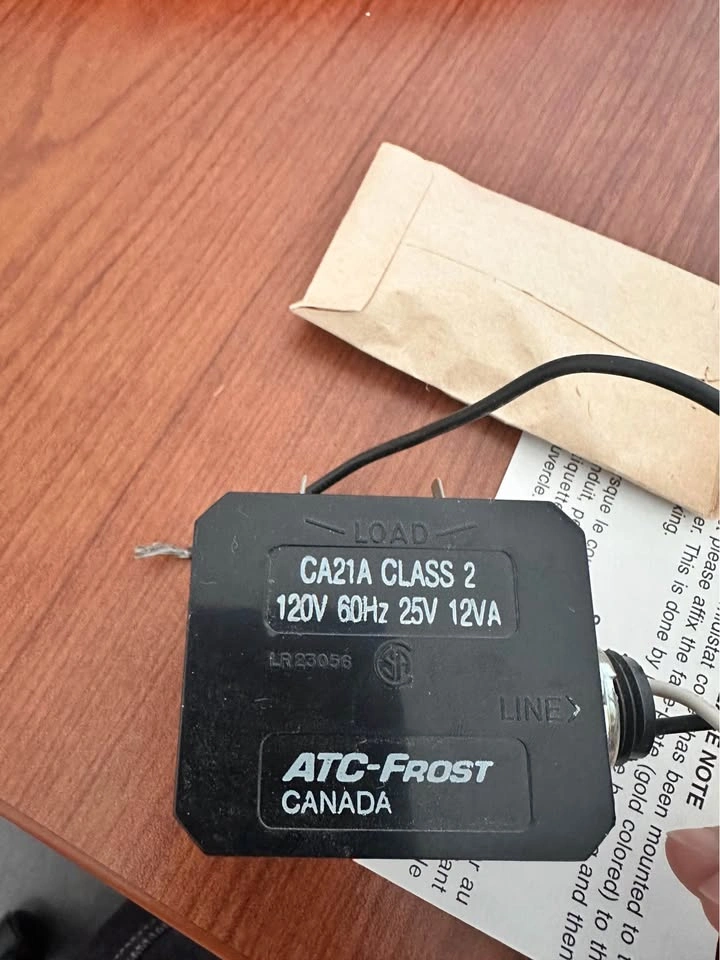 Thermolec Ranco Humidistat & ATC-Frost 24V Transformer Kit - photo 4