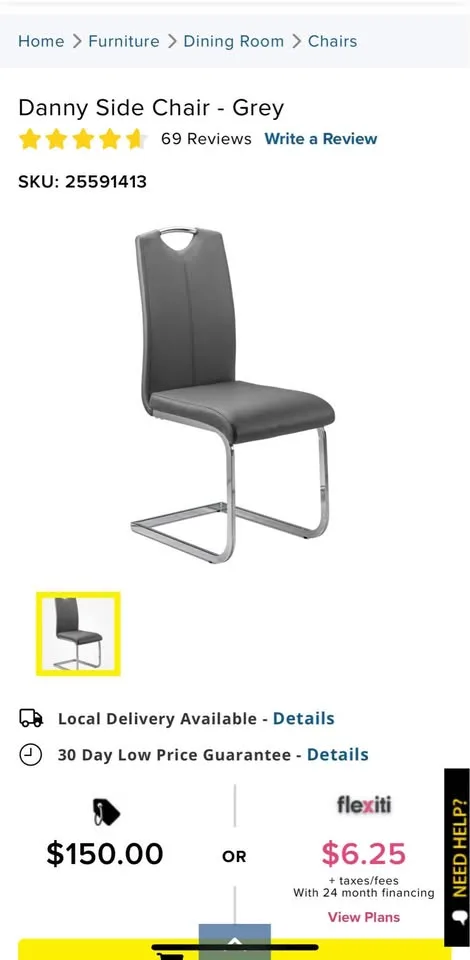 Side chair image indicator(5)