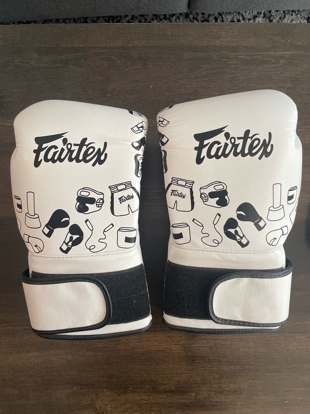 Fairtex 16oz White Street Art Boxing Gloves