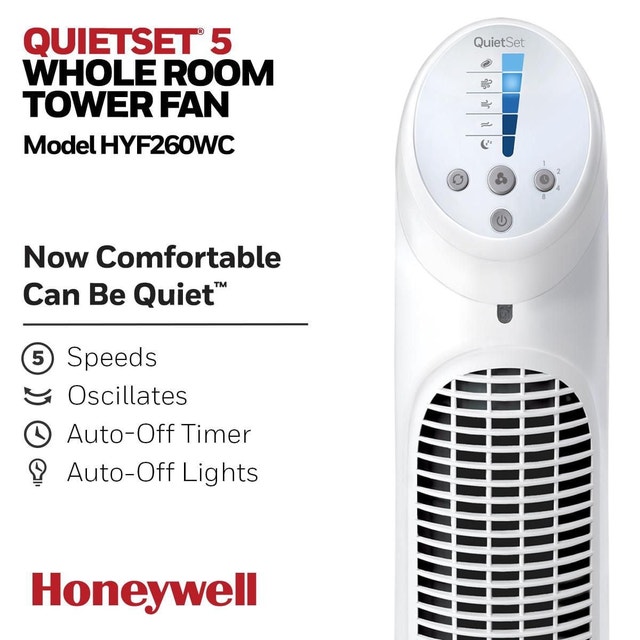 Honeywell QuietSet 5 Tower Fan - photo 3
