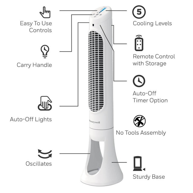 Honeywell QuietSet 5 Tower Fan - photo 4