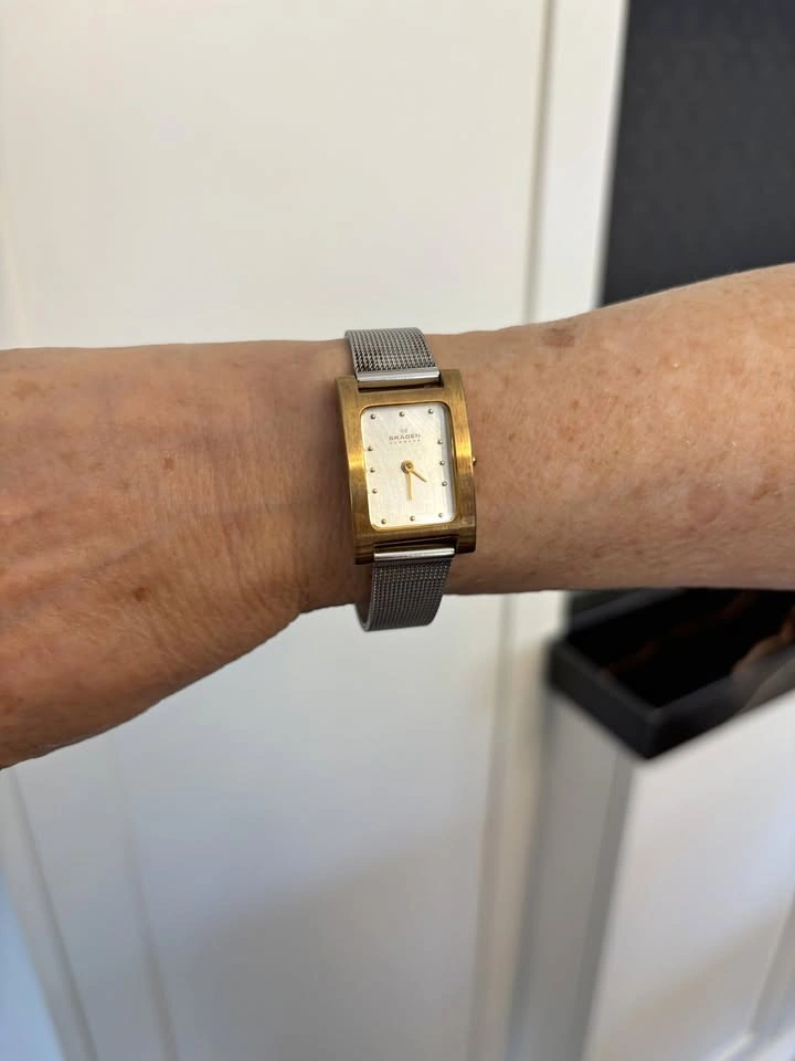 Vintage Gold and Silver Tank Watch