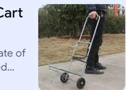 New Hand Trucks Luggage Cart Trolley Folding Shopping Cart - photo 3