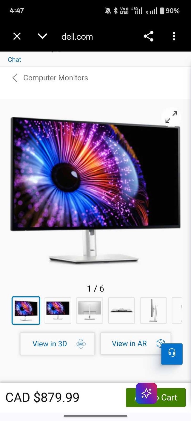 Dell UltraSharp 27” Thunderbolt Hub Monitor U2724DE