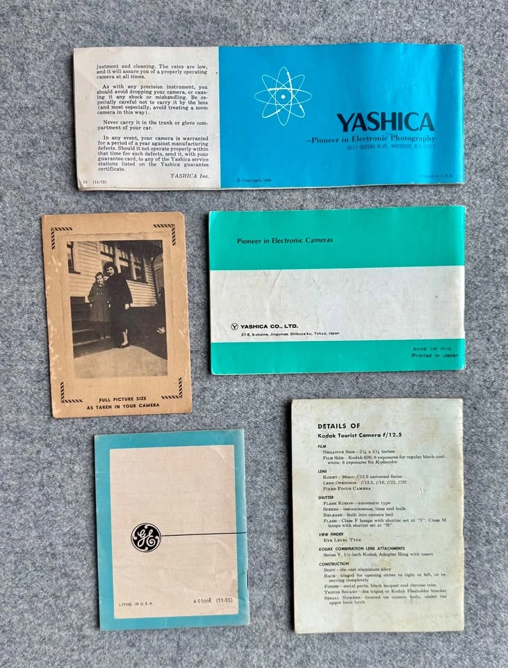 5 Vintage Camera Manuals - Kodak, Yashica + More - photo 2