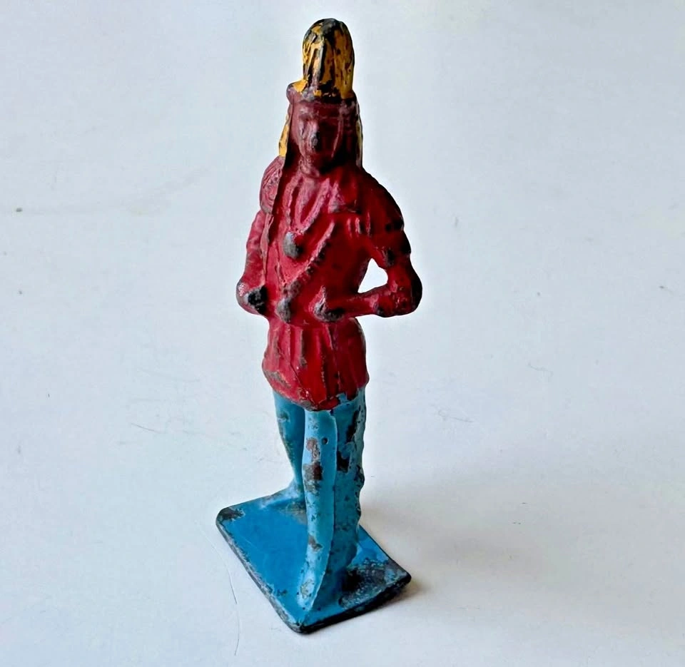 Antique Native American Indian Lead Toy England