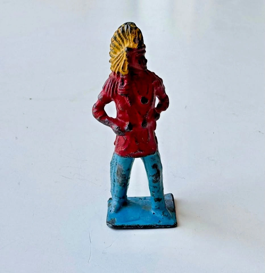 Antique Native American Indian Lead Toy England - photo 2