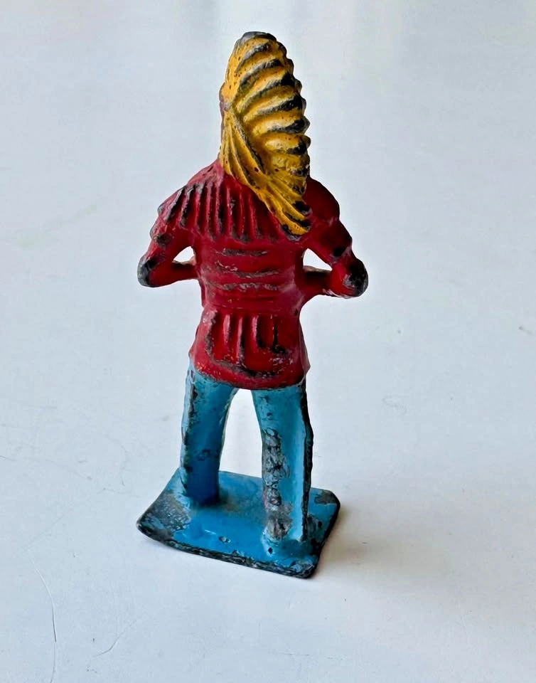 Antique Native American Indian Lead Toy England - photo 4