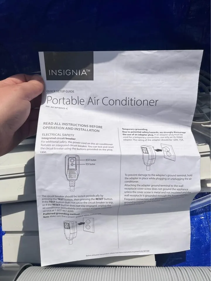 Insignia Portable Air Conditioner NS-AC8PWH5-C - photo 4