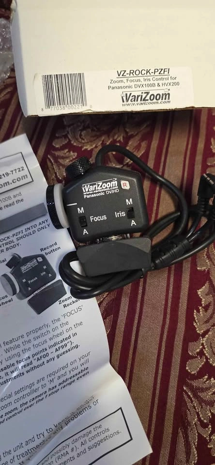 VariZoom VZ-ROCK-PZFI Zoom Focus Iris Control for Panasonic DVX1 - photo 2