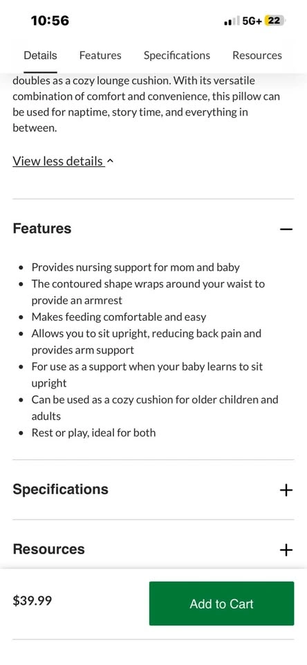 Jolly Jumper Nursing Pillow - photo 2