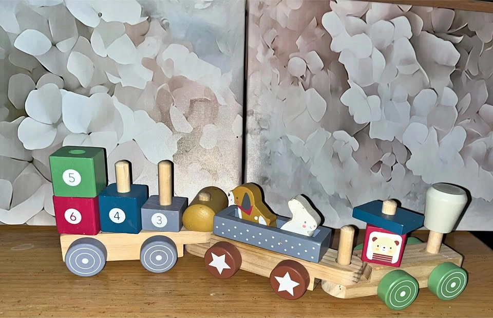 Carter’s Wooden Stacking Train Toy