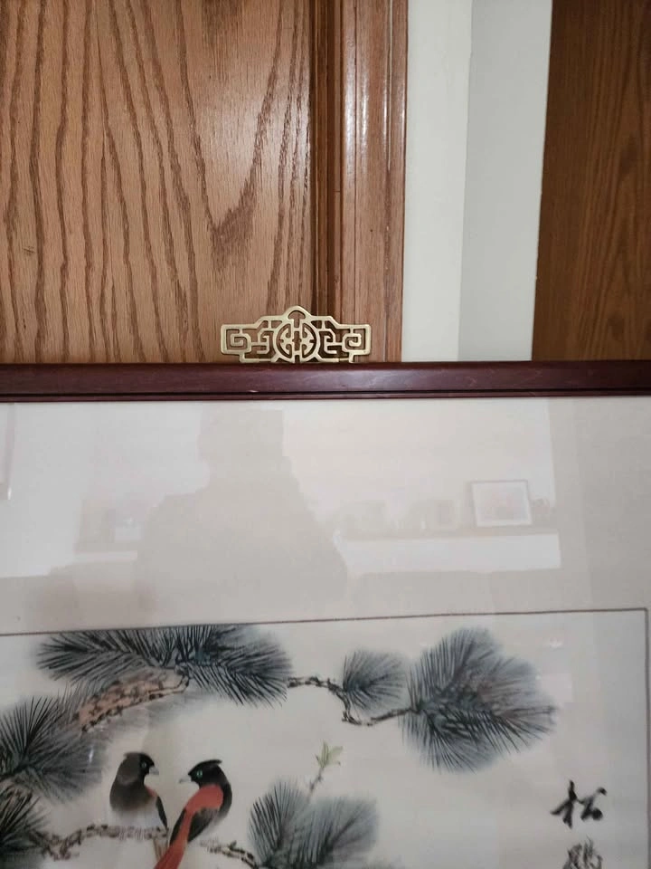 Vintage Chinese Decorative Art Panels (Set of 2) - photo 2