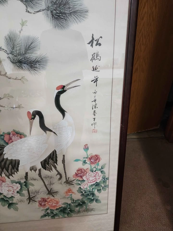 Vintage Chinese Decorative Art Panels (Set of 2) - photo 3