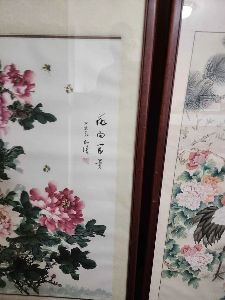 Vintage Chinese Decorative Art Panels (Set of 2) - photo 4