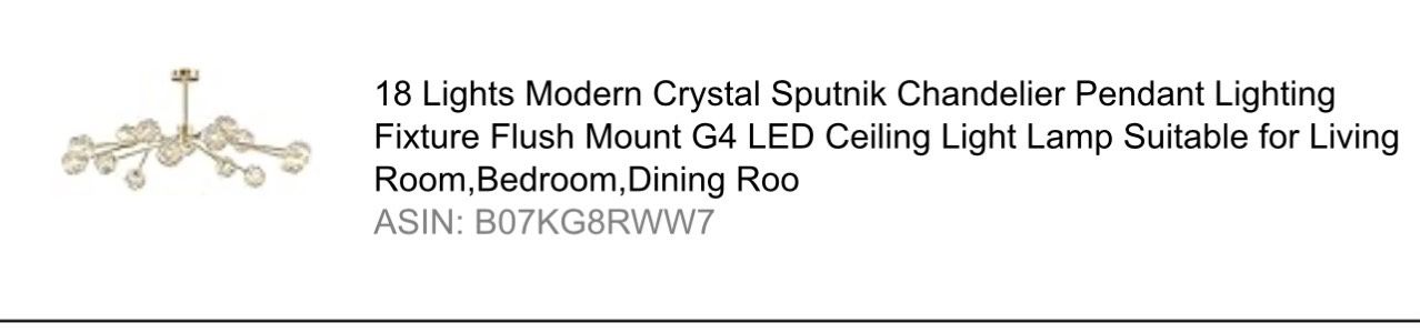18 Lights Crystal Sputnik Chandelier - photo 2