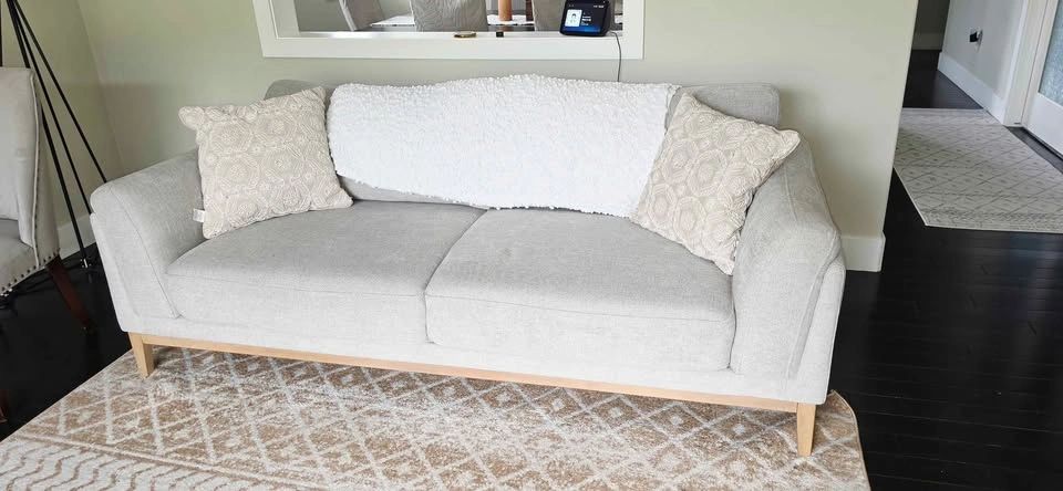 Valley 83.5" Fabric Sofa - Sand - photo 2