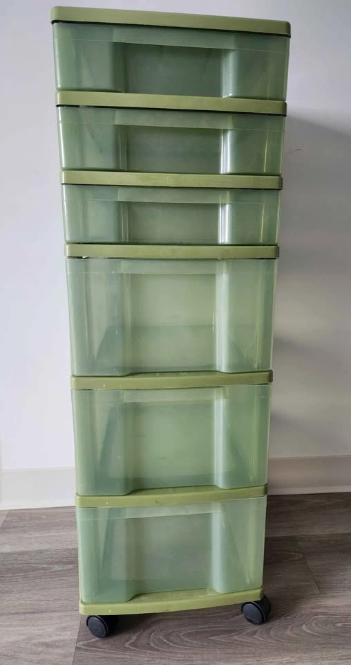 6 Drawers Plastic Storage Cart on Wheels - $35 OBO - photo 2