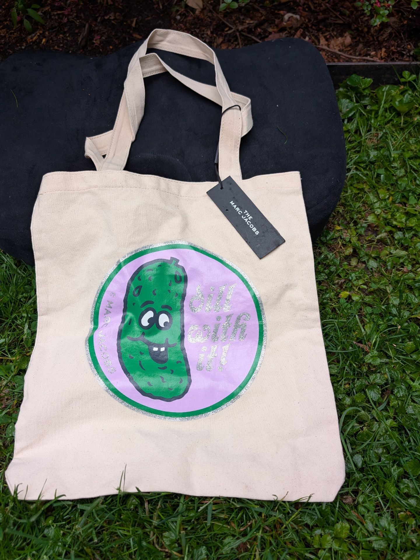 Marc Jacobs Dill With It Canvas Tote Bag NWT Pickle Tote - photo 2
