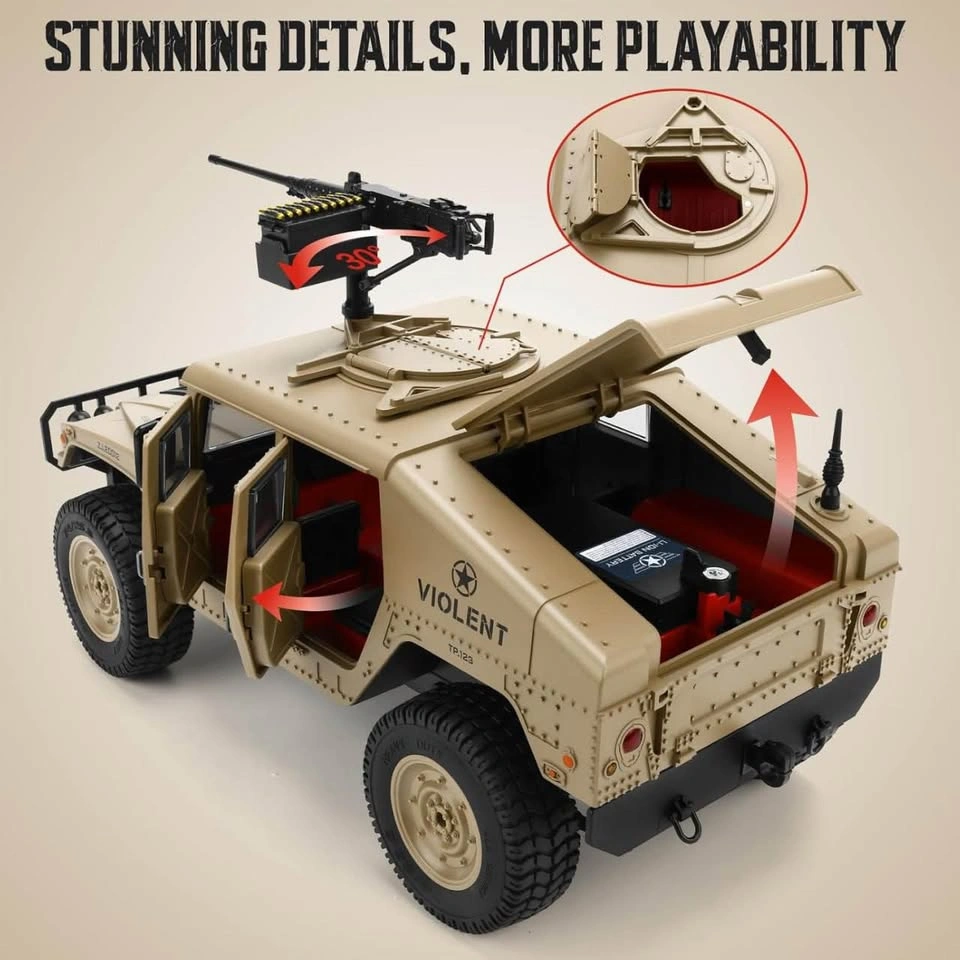 1:16 RC Military Humvee Truck 4x4 Off-Road - photo 2