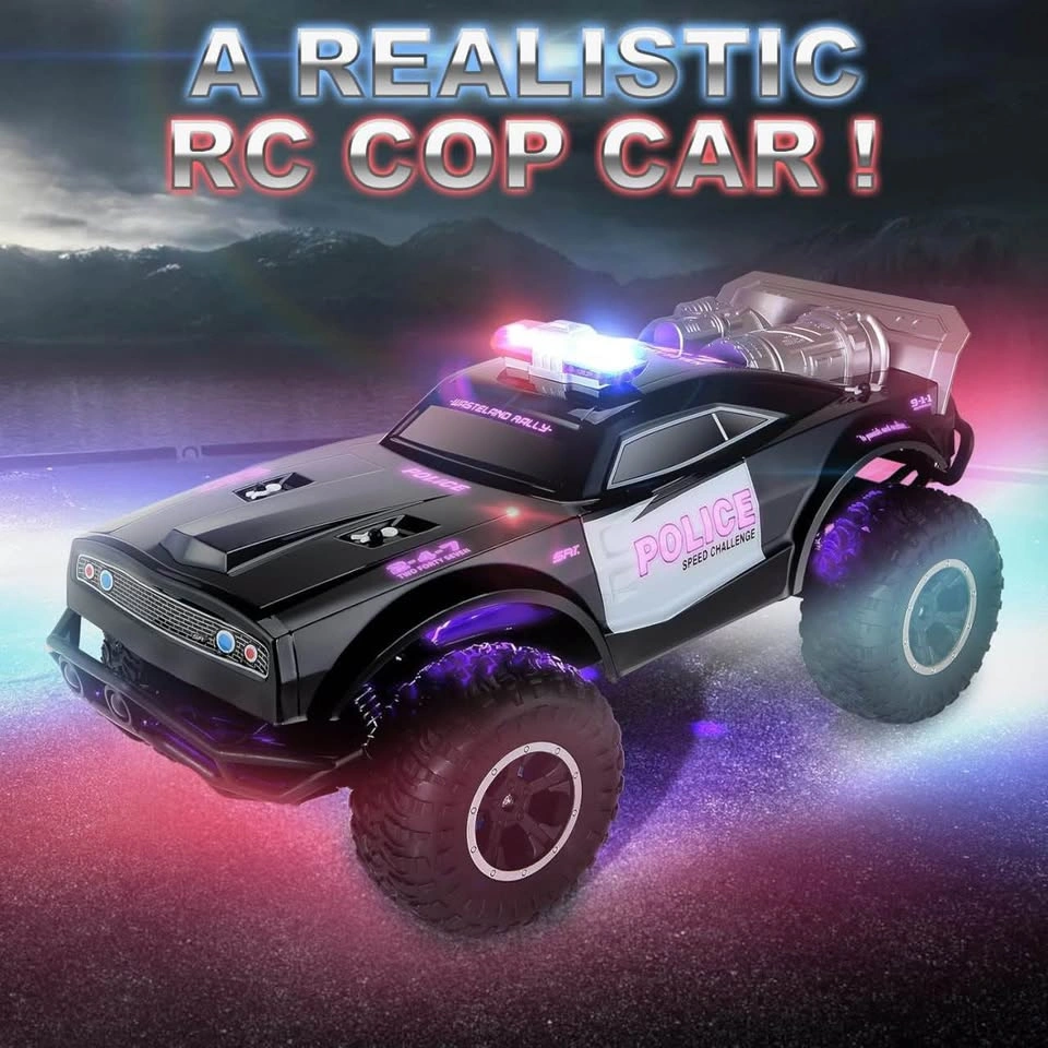Carox 1:8 RC Police Truck w/ 3 Batteries - photo 5