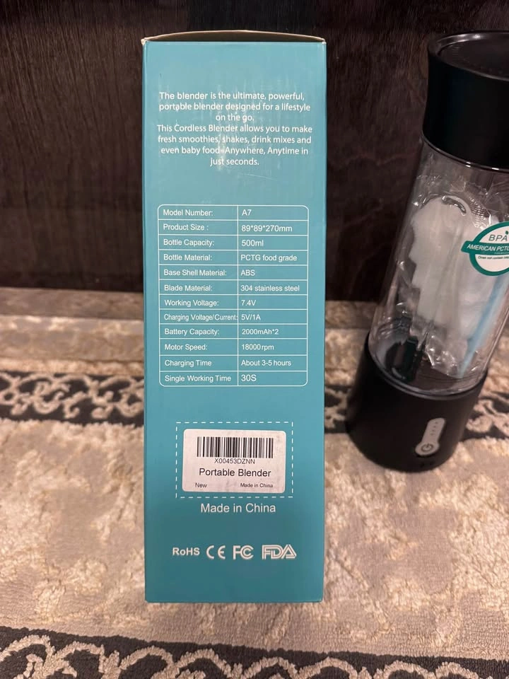 Brand New Portable Blender USB Rechargeable Smoothie Maker 500ML - photo 4