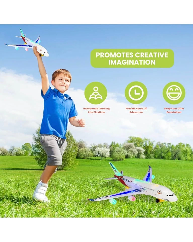Brand New KidsThrill A380 Airplane Toy with Lights & Sounds ✨ ✈️ - photo 3