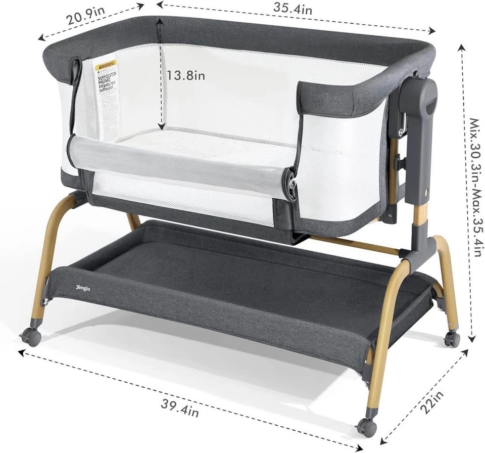 BRAND NEW Jimglo 3-in-1 Baby Bassinet / Bedside Sleeper ✨ - photo 2