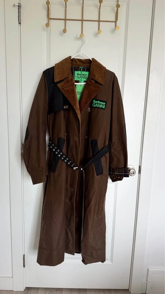 Barbour x GANNI Wax Trench Coat - Women's US 4 - photo 2