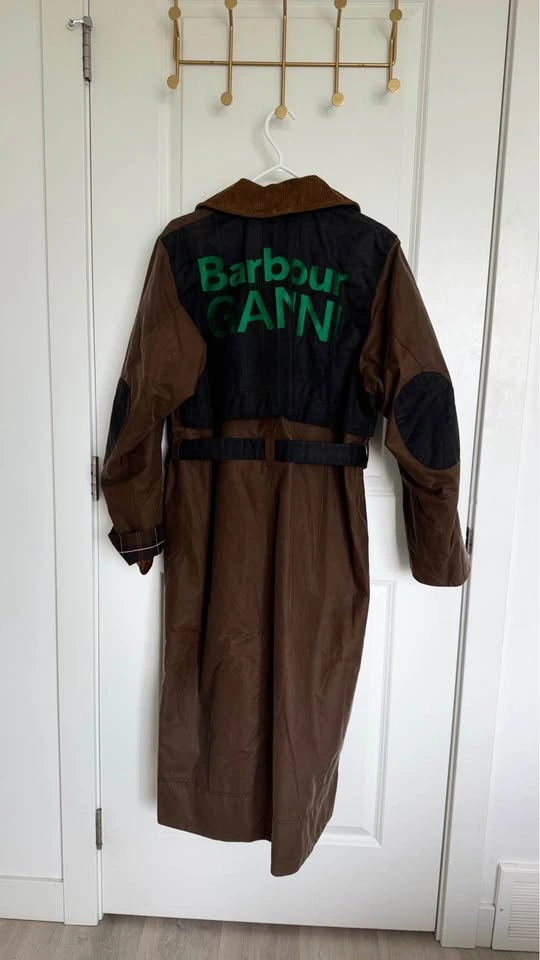Barbour x GANNI Wax Trench Coat - Women's US 4 - photo 3