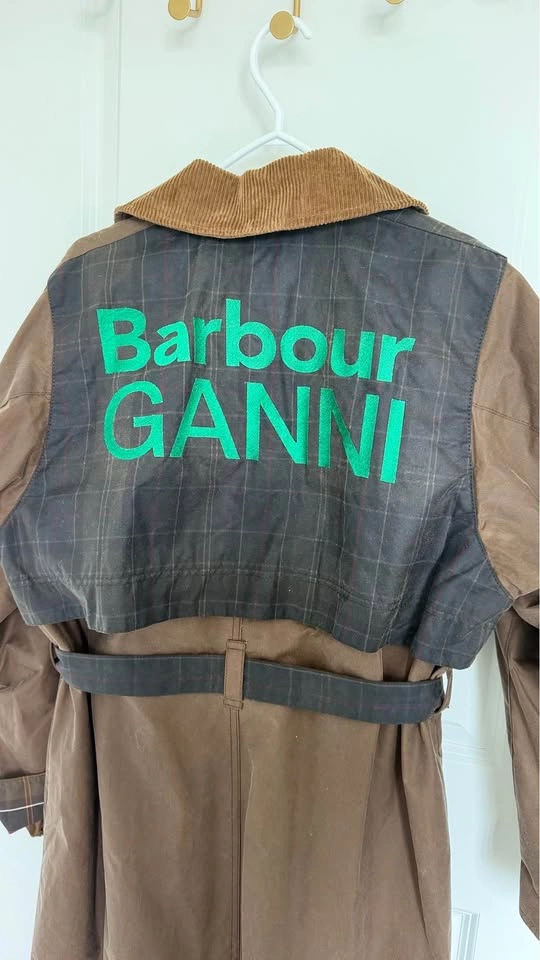 Barbour x GANNI Wax Trench Coat - Women's US 4 - photo 4