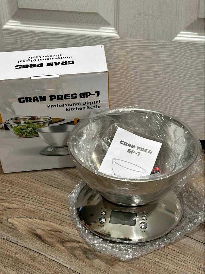 NEW GRAM PRES GP-7 Professional Digital Kitchen Scale