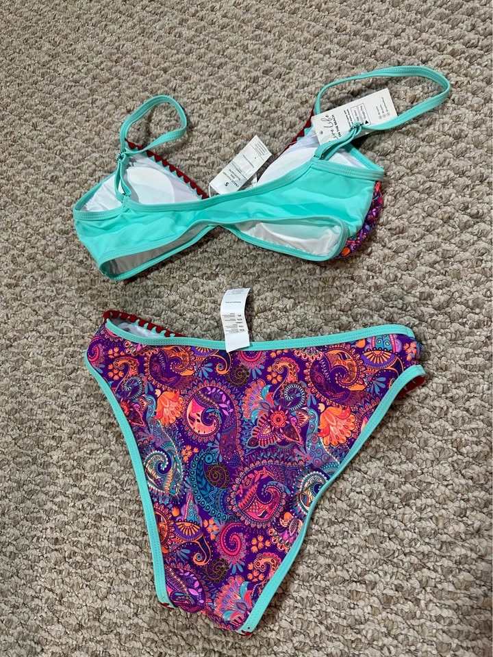 NEW CUPSHE Paisley Bikini Set Size S - photo 3