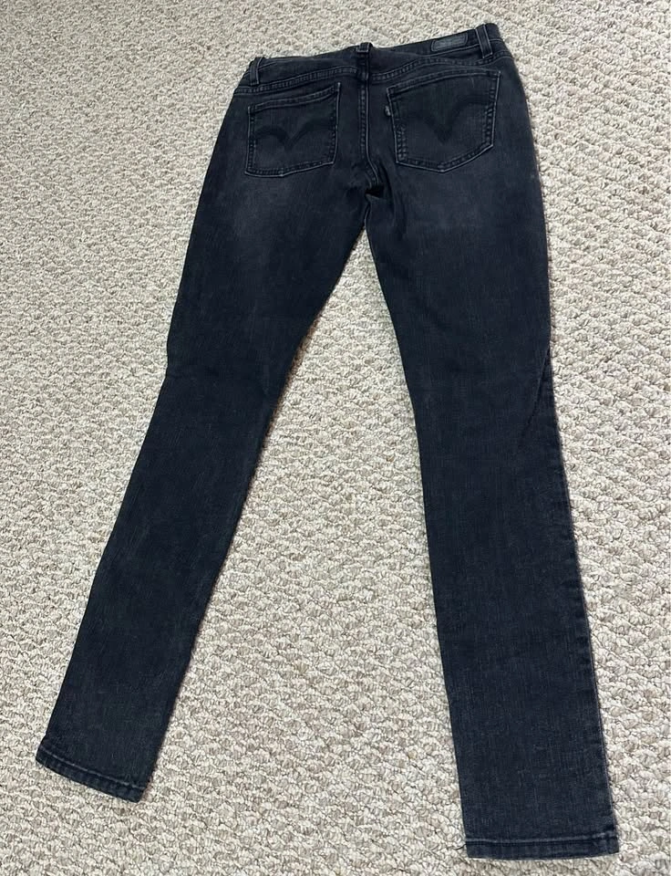 Levi's 524 Too Superlow Black Jeans Size 5M - photo 4
