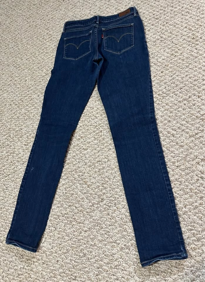 Levi's 27 Bold Curve Modern Rise Skinny Dark Blue Jeans - photo 3